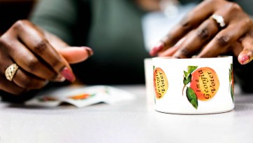 Peach stickers await Georgia voters 