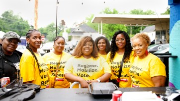 Members of Rolling to the Polls