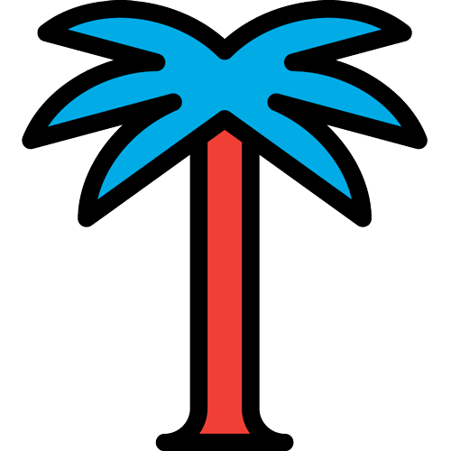 Florida palm tree icon